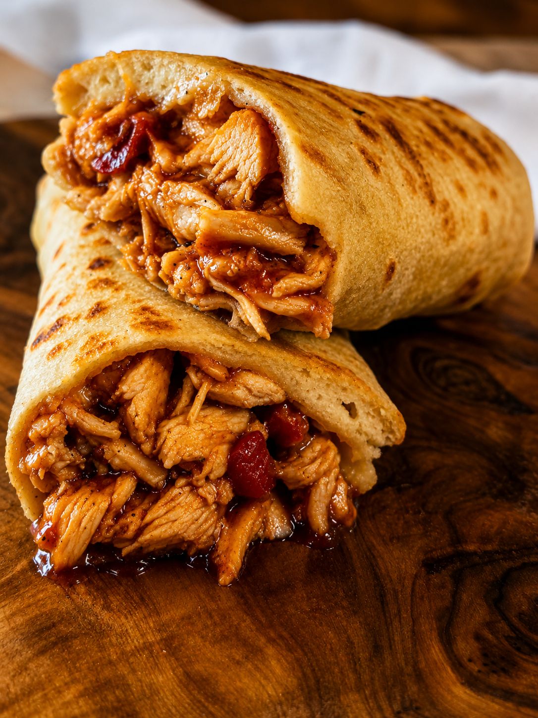 AJ's signature Stromboli, sliced and ready to share